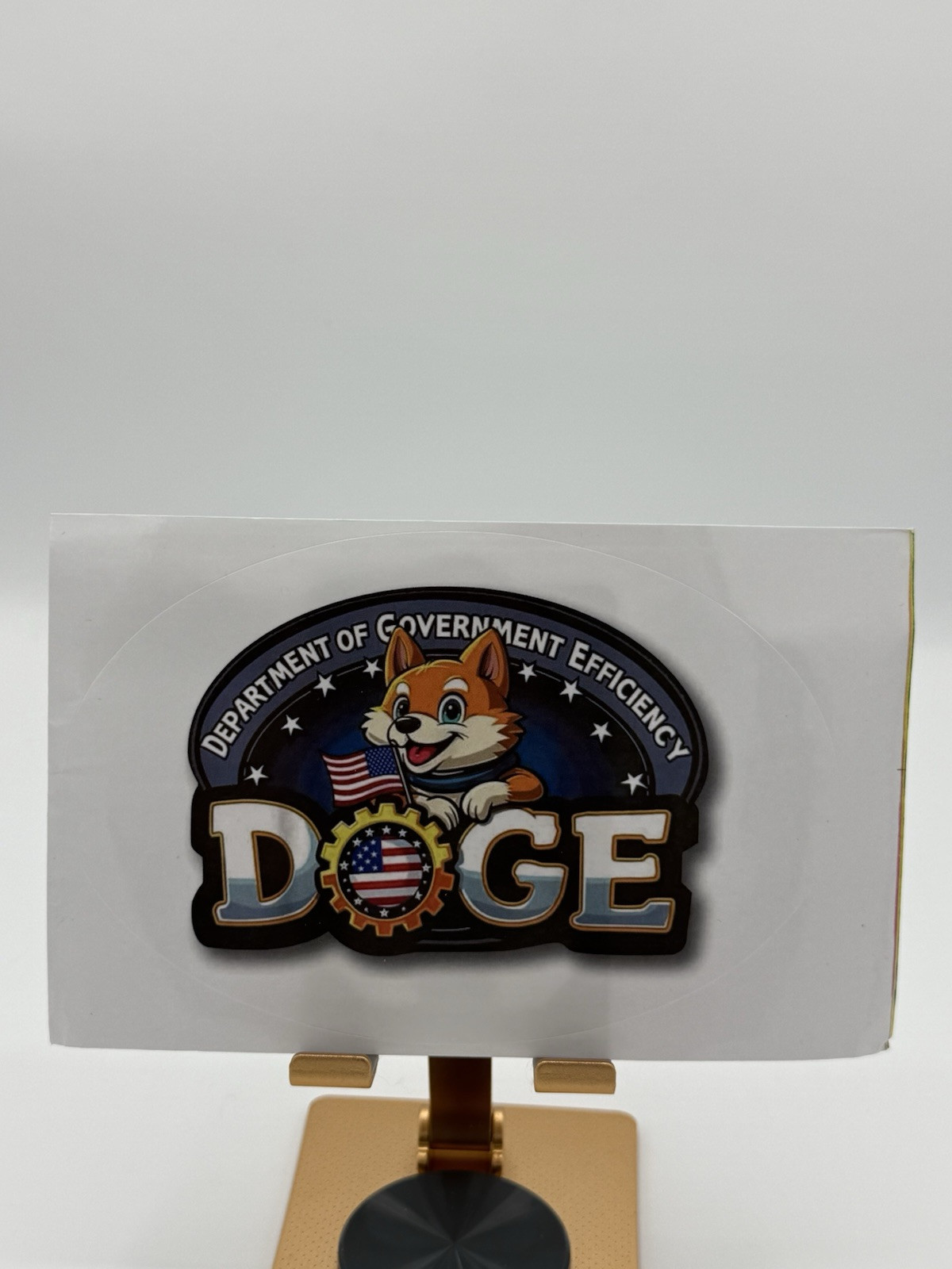 Doge Oval Sticker Decal Meme – Elon Musk Trump 4”x6” MAGA Department GOVT Trump