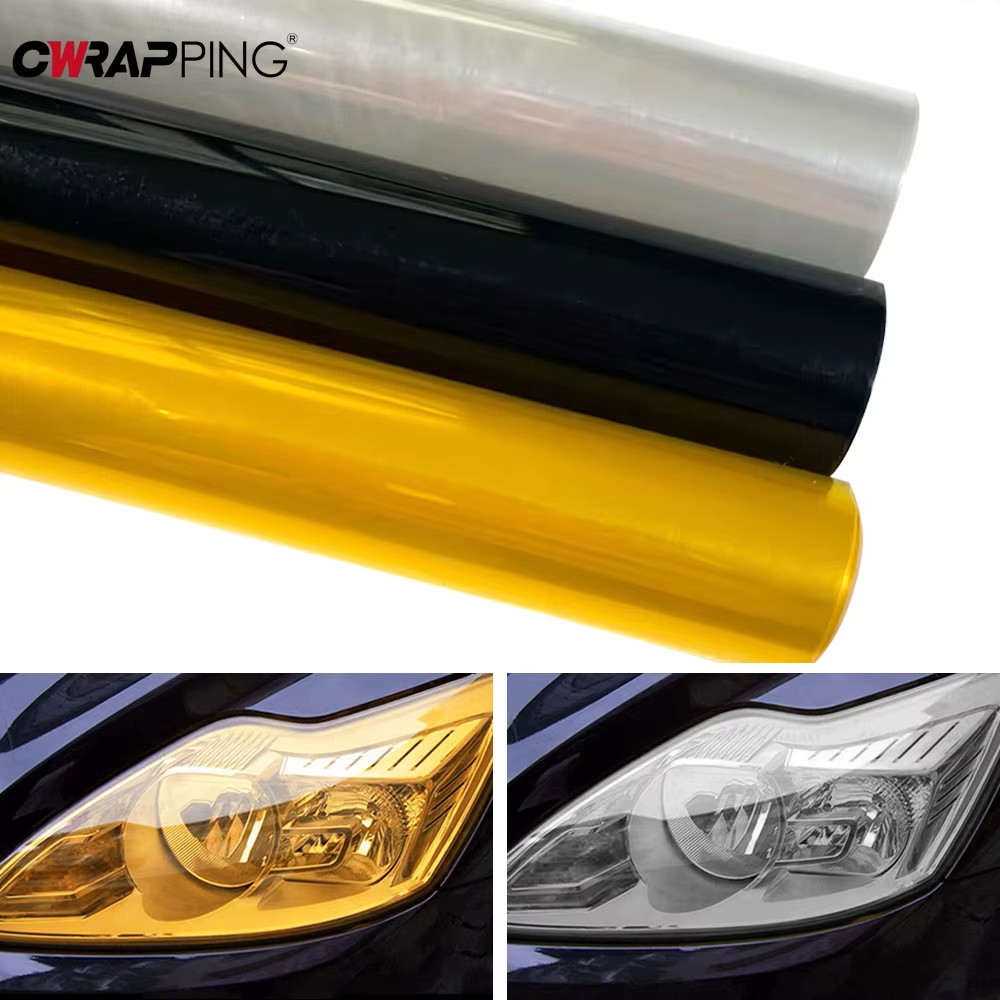 Car Fog Light Headlight Taillight Tint Vinyl Film Sheet Scratch Resistant UK