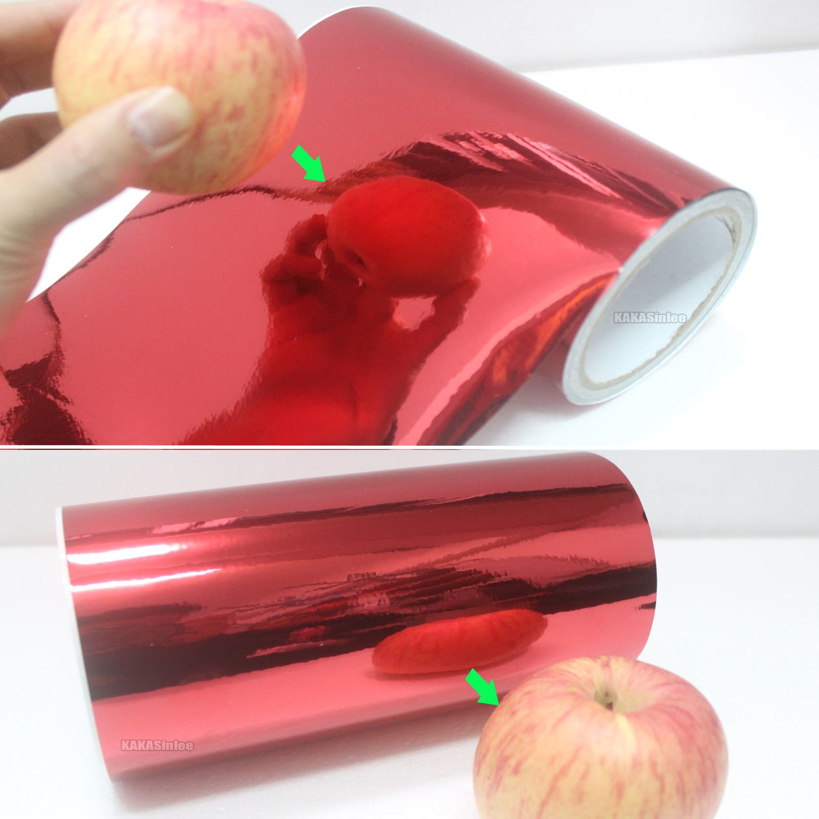 2inch W Mirror Chrome Vinyl Wrap Tape Sticker Car Phone House Strips Decor Decal