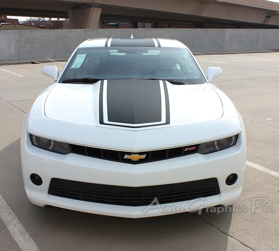 Wide Center Middle Hood Racing Rally Stripes Vinyl Pro 3M Decal for 2014 Camaro