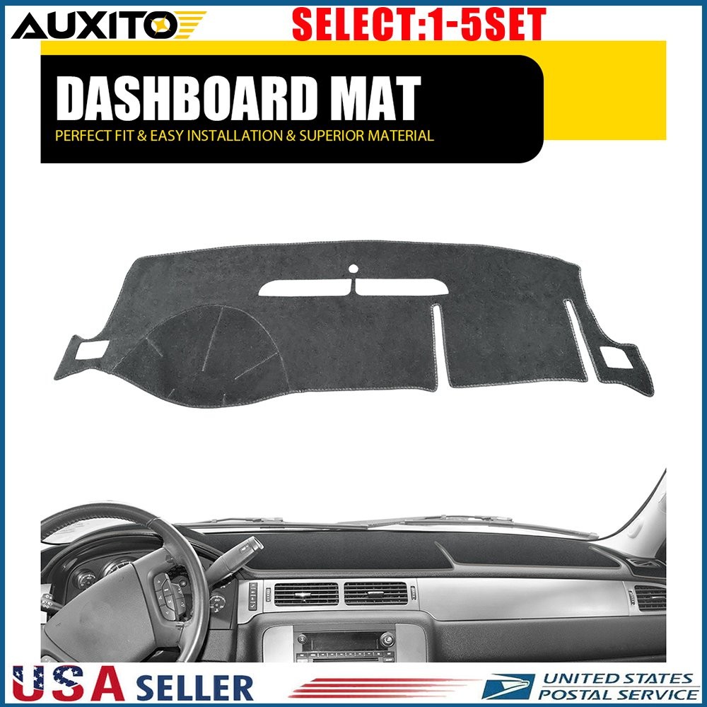For 07-13 Chevy Silverado 1500 2500 HD 3500 HD Single Wheel Dash Mat Cover 1-5X