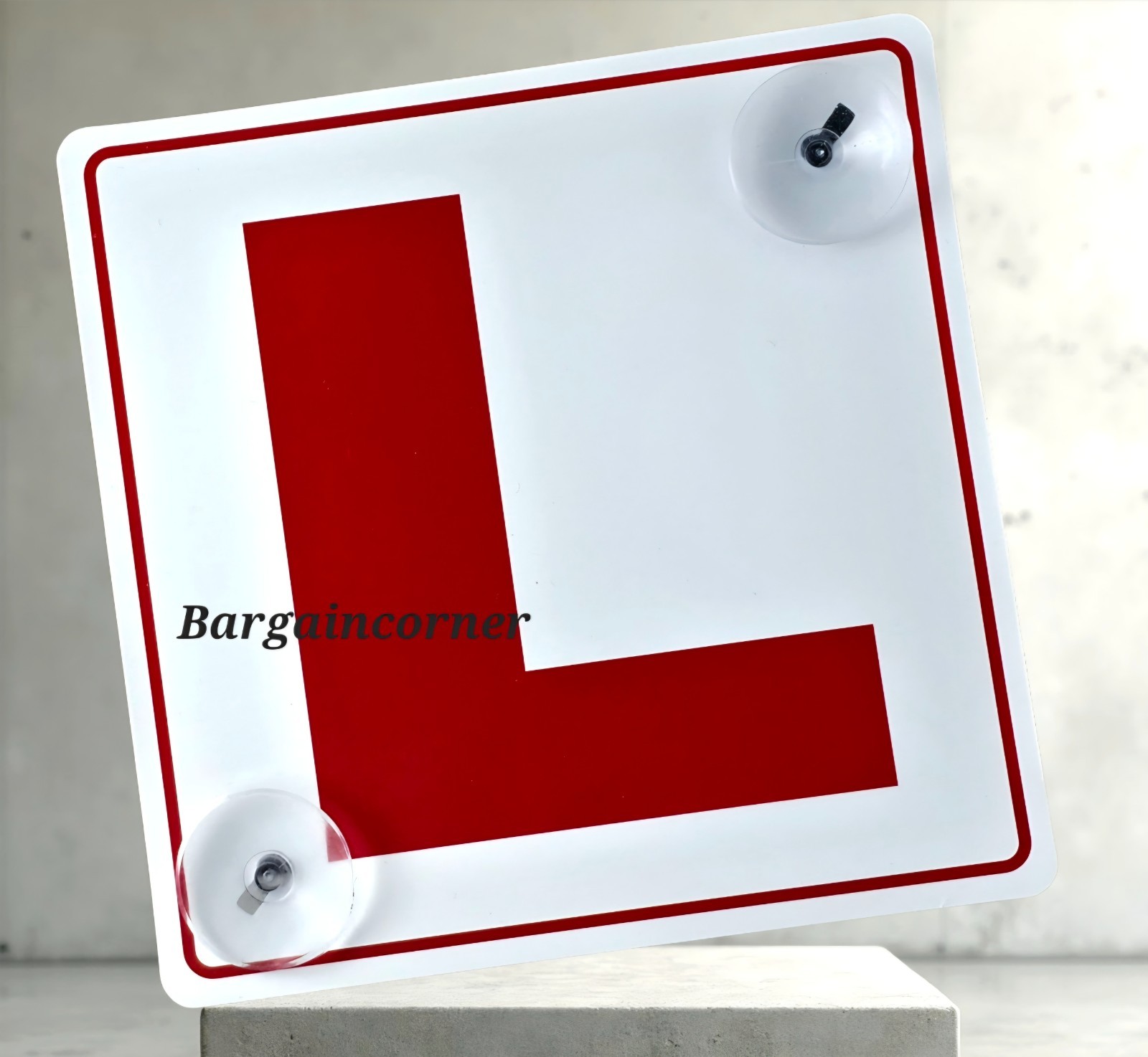 L PLATE SIGN Learner Driver Car Sign L Plate Advisory Sign With Suction Cup Hook
