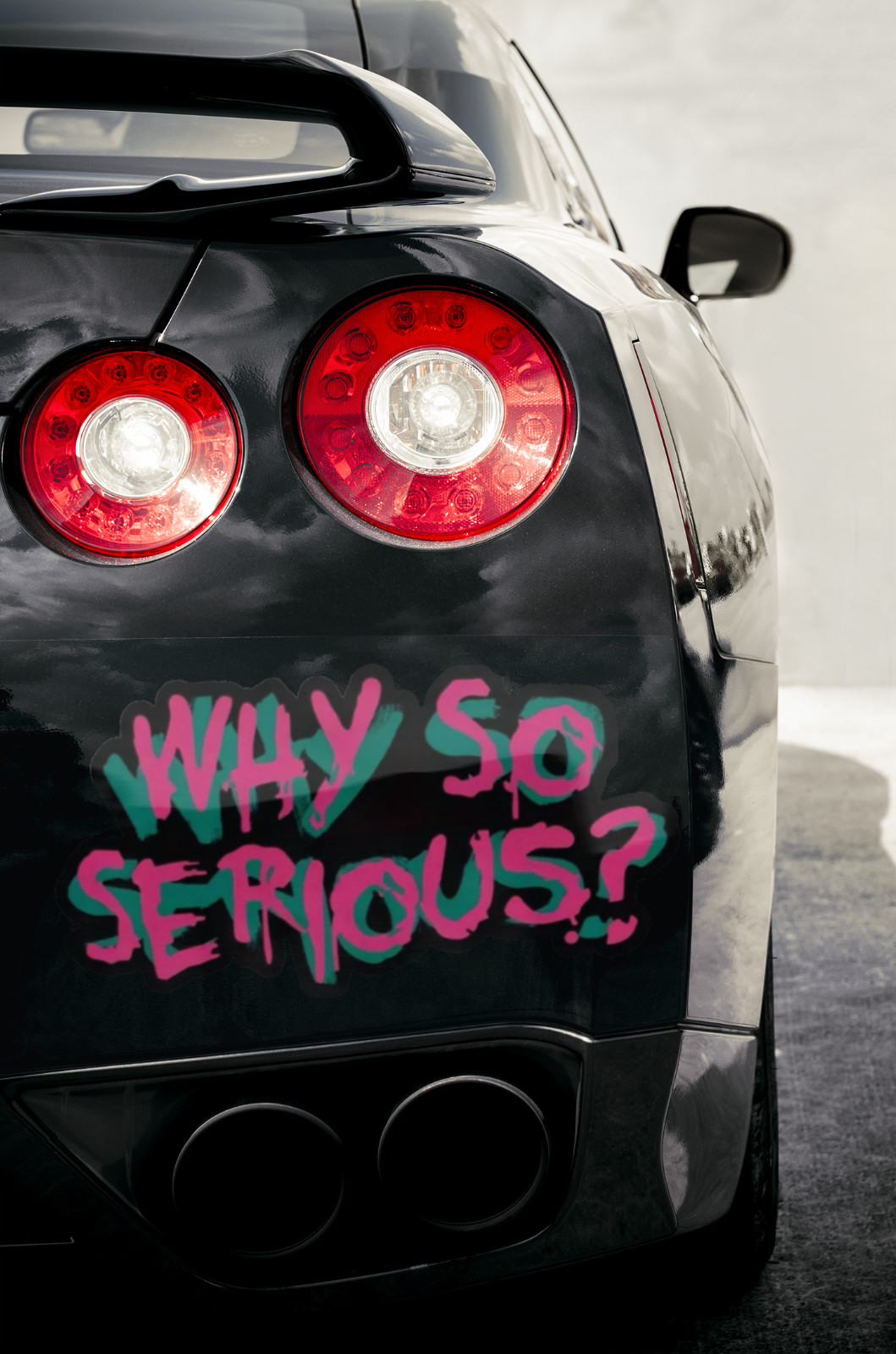 Why so Serious? Car Vinyl Window Decal Joker Graphic Laptop Comic Bumper Sticker