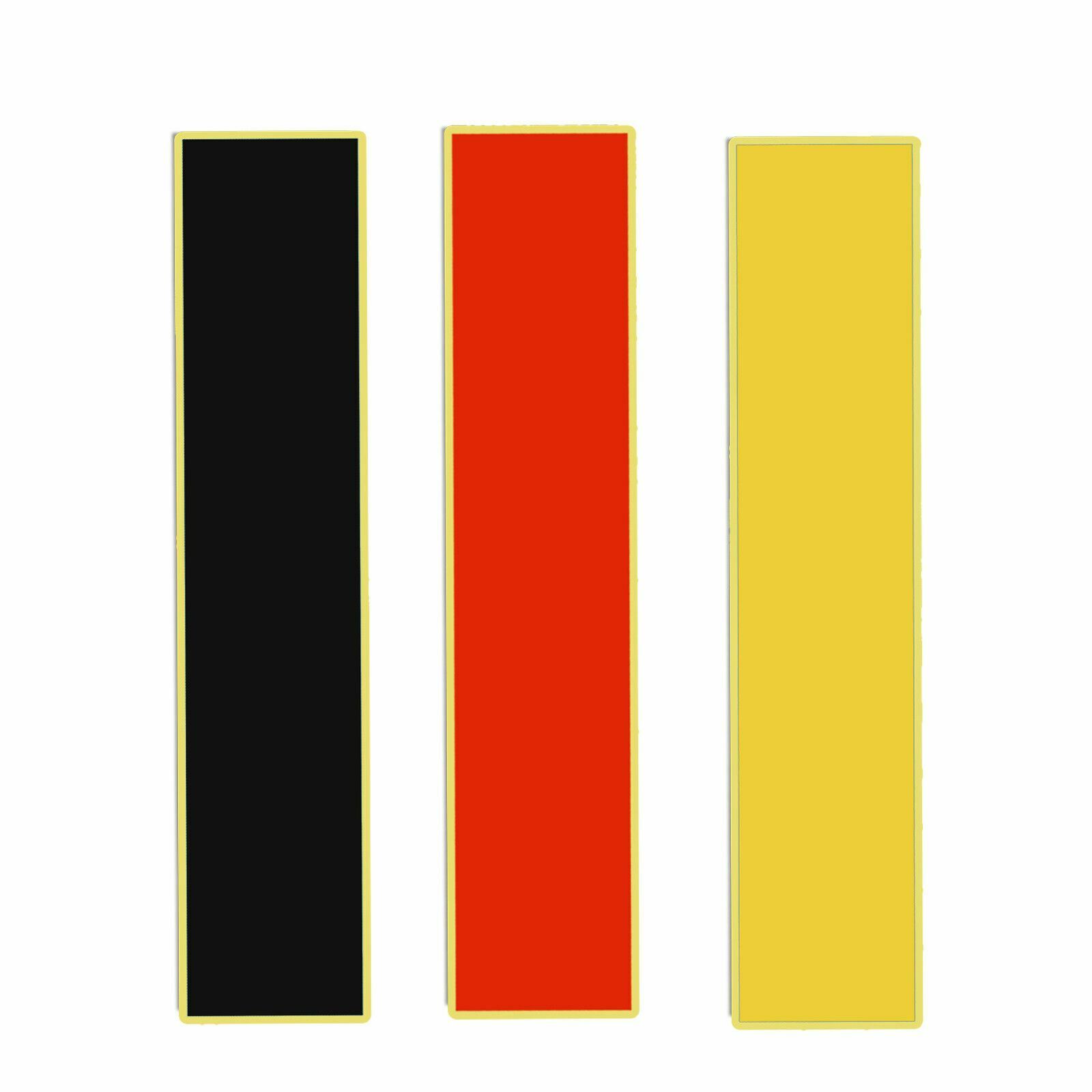 9.8″ Germany Flag Style Color Stripe Decal Sticker For Audi BMW Mercedes VW Car