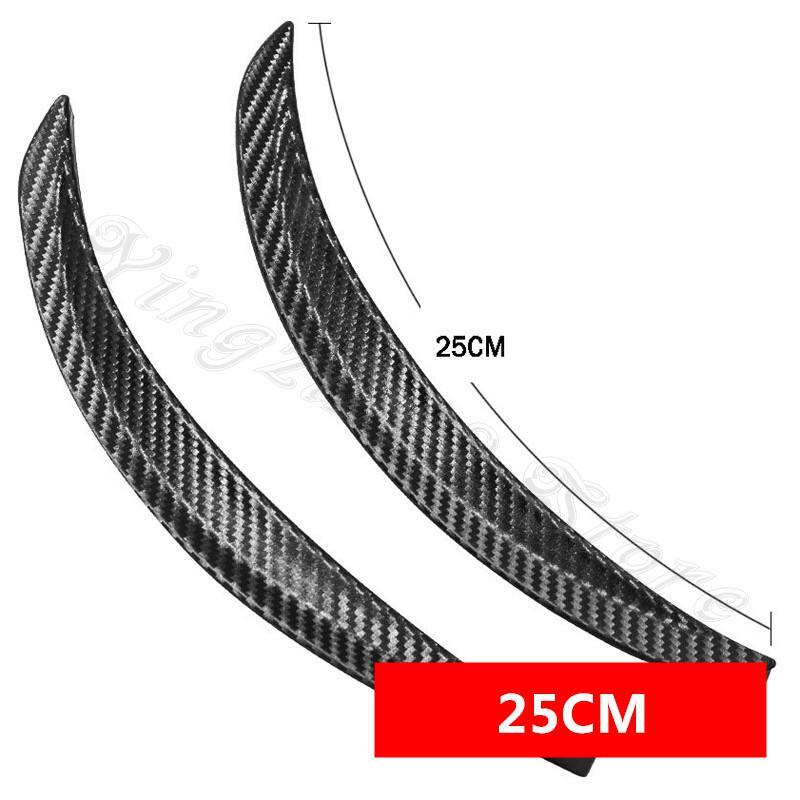 Universal Car Wheel Eyebrow Arch Protector Trim Lips Fender Flares Carbon Fiber