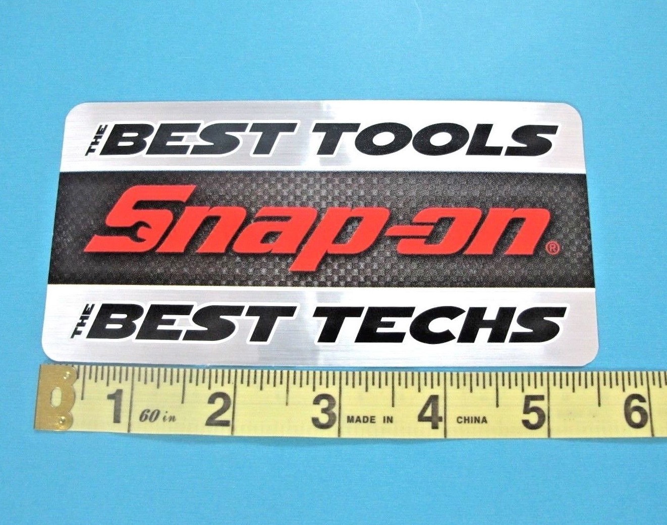 Genuine Official Snap On Tools Logo Decal THE BEST TOOLS THE BEST TECHS – NEW