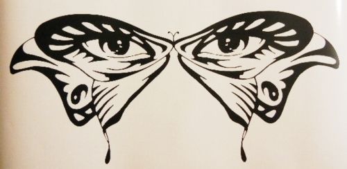 BUTTERFLY #23 DECAL VINYL GRAPHIC HOOD TAIL GATE TRAILER CAR VAN SUV CROSS OVER