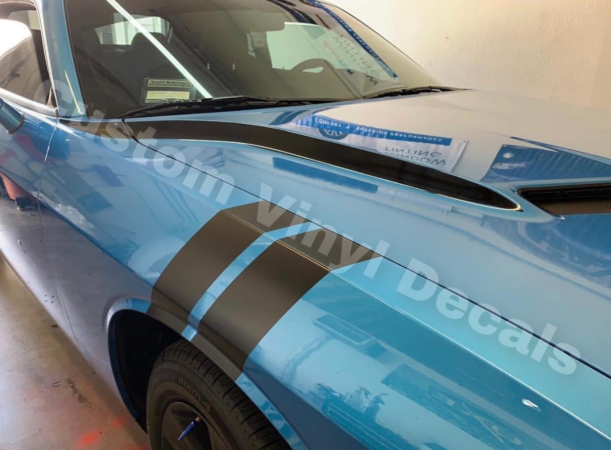 Fender Hash Marks vinyl RACING STRIPES Sport Decals Universal FIT Set Of 4
