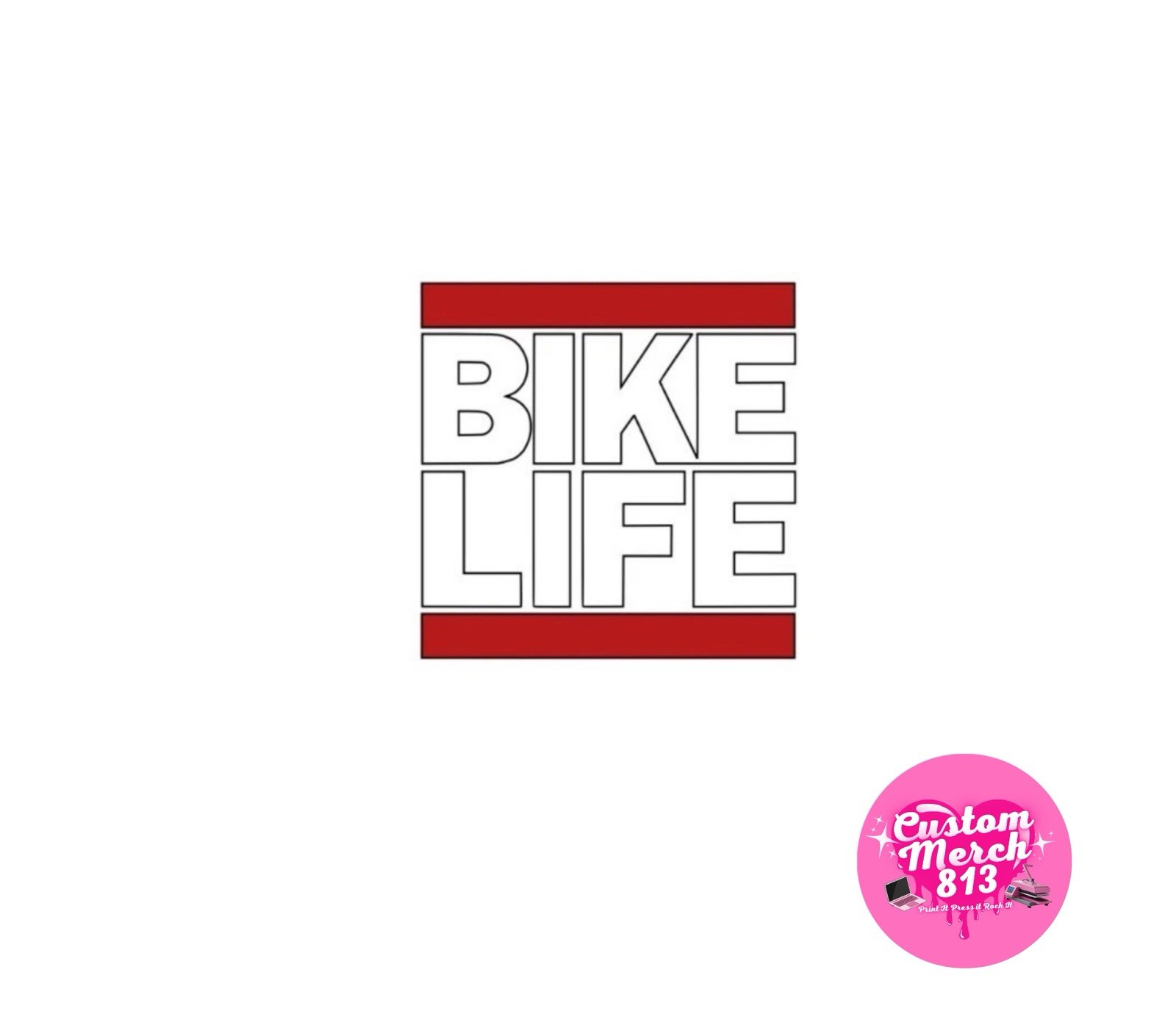 Bike Life Decal Vinyl Car Motorcycle Laptop 4inx4in