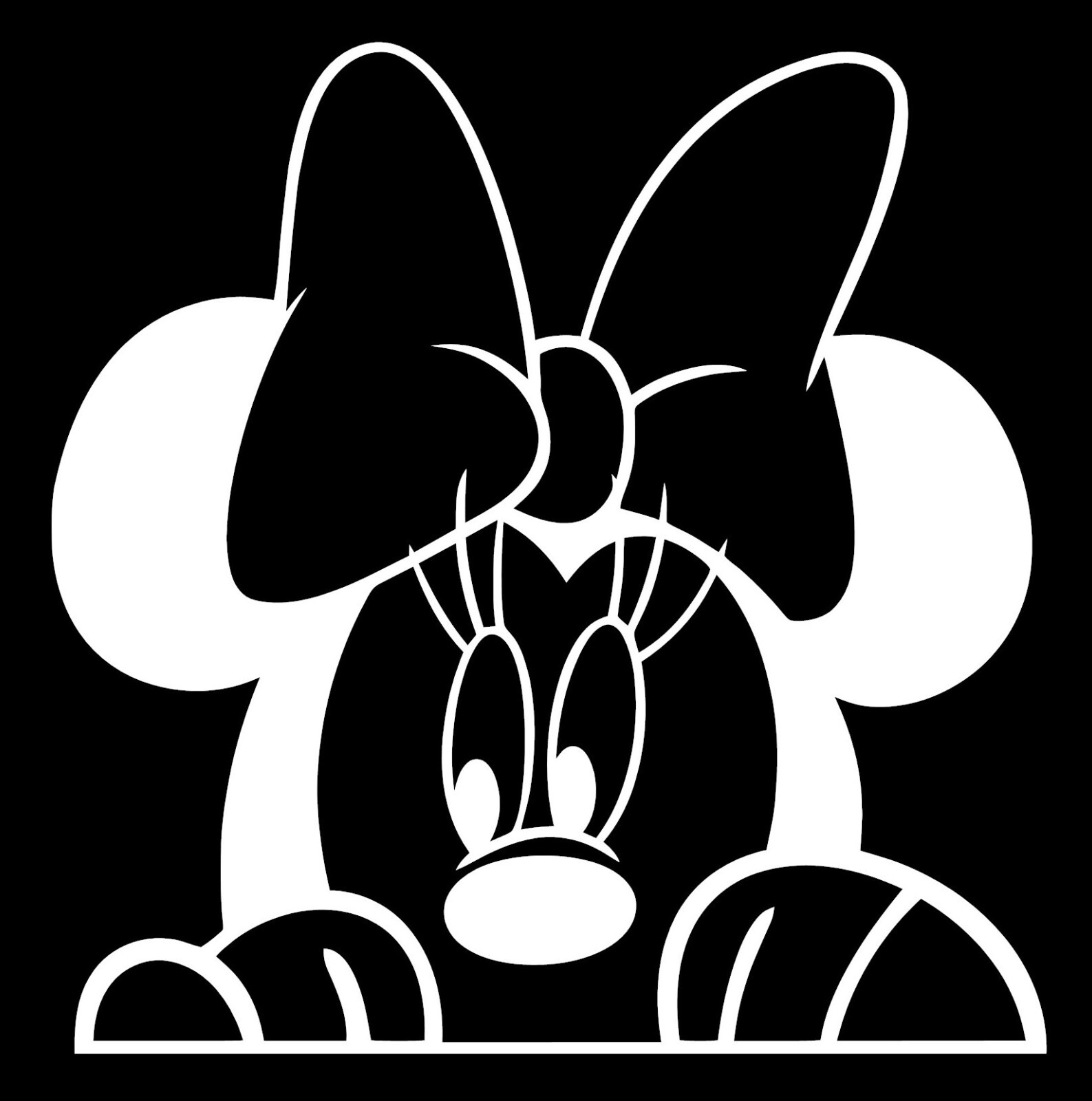 Mickey Minnie Mouse Head Vinyl Window Decal **YOU PICK** Size by Width