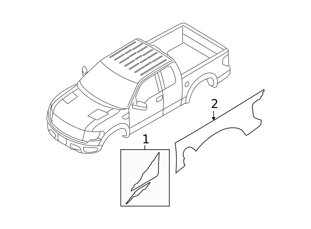 Genuine Ford Truck Bed Decal AL3Z-9920000-AA