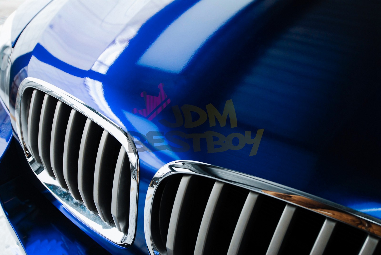 ESSMO PET Super Gloss Metallic Blueberry Car Vehicle Vinyl Wrap Decal Like Paint