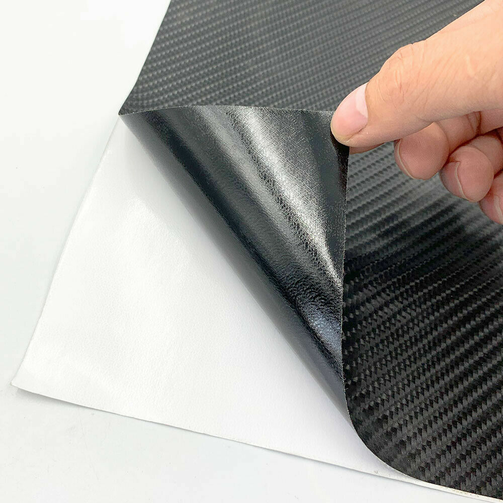 60″x12″ Waterproof Texture Carbon Fiber Look Vinyl Wrap Sheet Roll Film Sticker