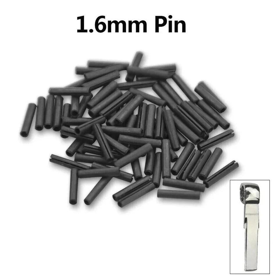 50pcs Flip Key Pin for Xhrose & Keydiy Flip Remotes 1.6x8mm Metal Key Pin