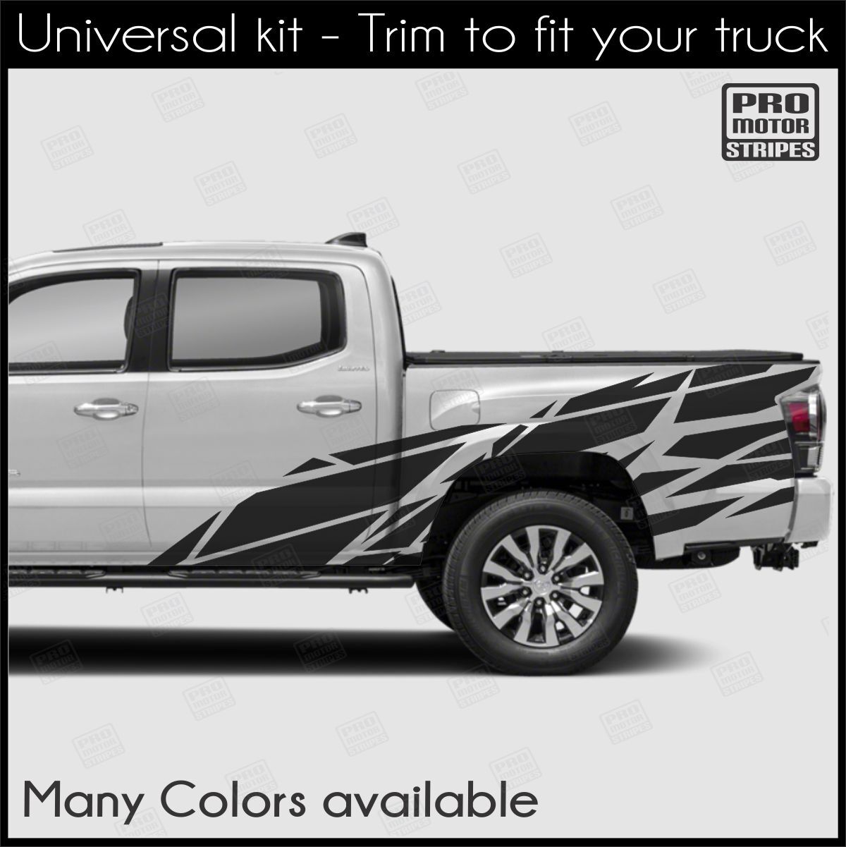 Universal Geometric Side Accent Decals For Truck or SUV Stripes (Choose Color)