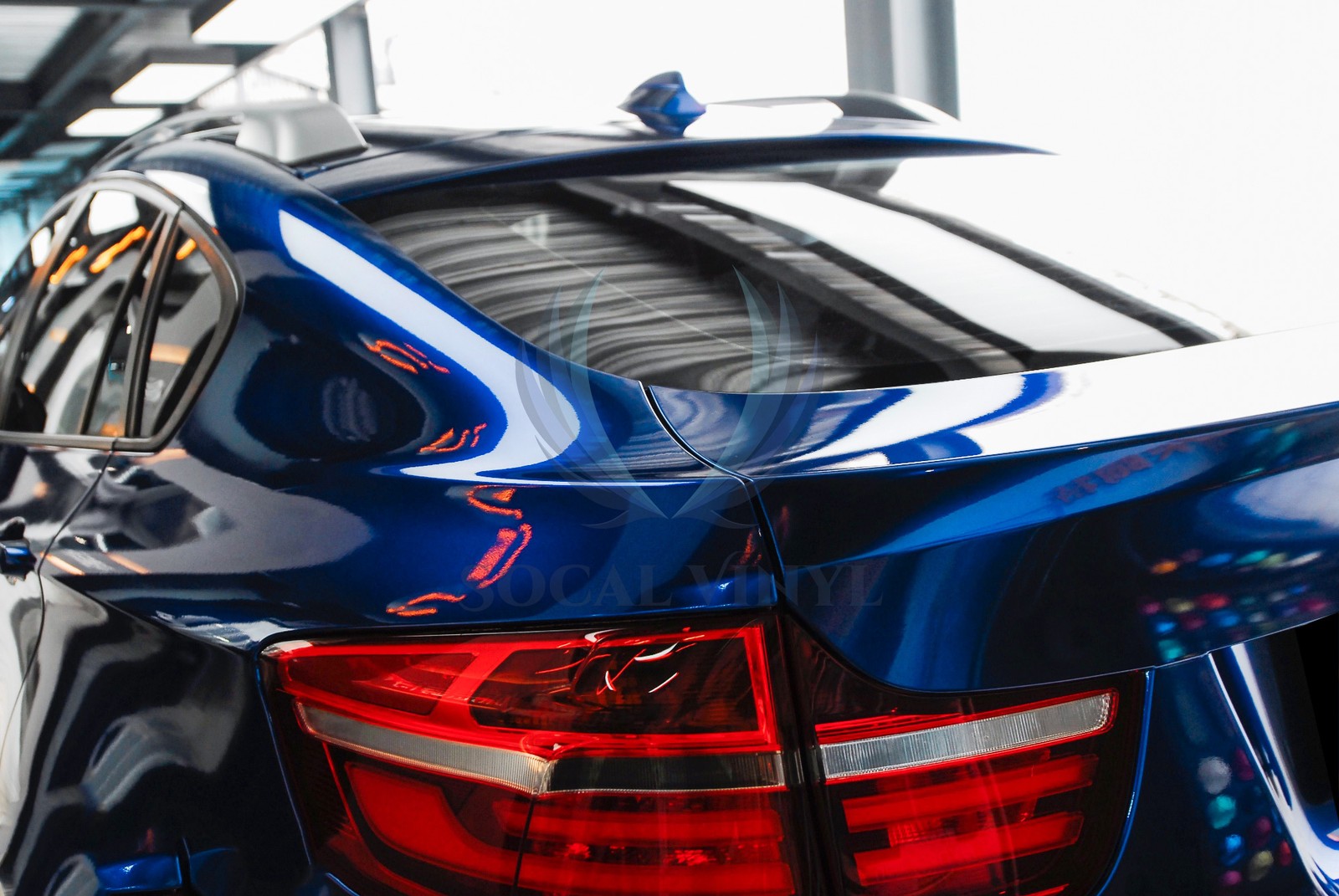 Gloss Metallic Sapphire Blue PPF TPU Paint Protection Film Dry Wet Vinyl Wrap