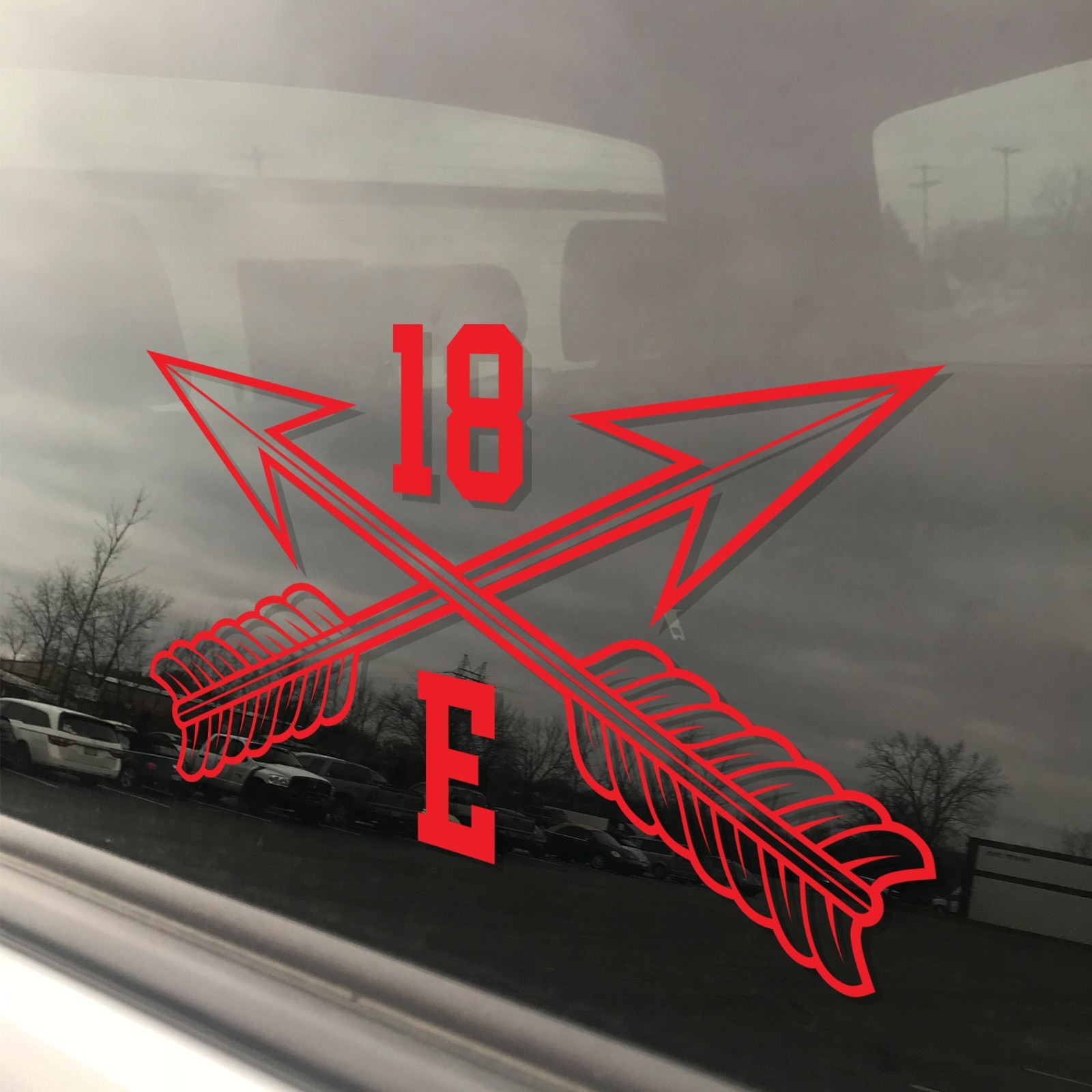 Army MOS 18E Special Forces Communications SGT SF Crossed Arrows Decal 3″ x 5.5″