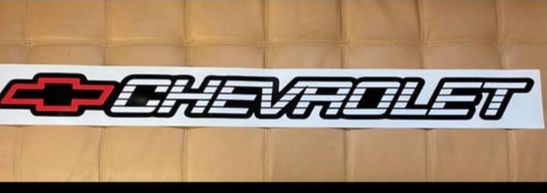 Chevrolet Windshield Tailgate Sticker Decal 45×4 Inches