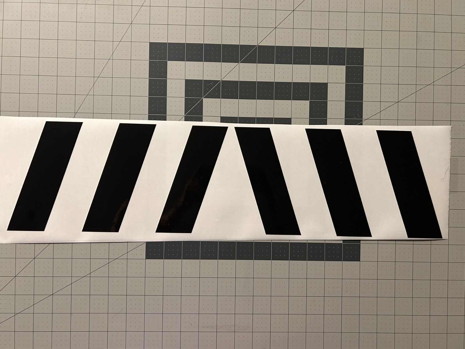 Black Reflective Chevron Car Decal Set 12″ x 6″ ( 1 Left & 1 Right )