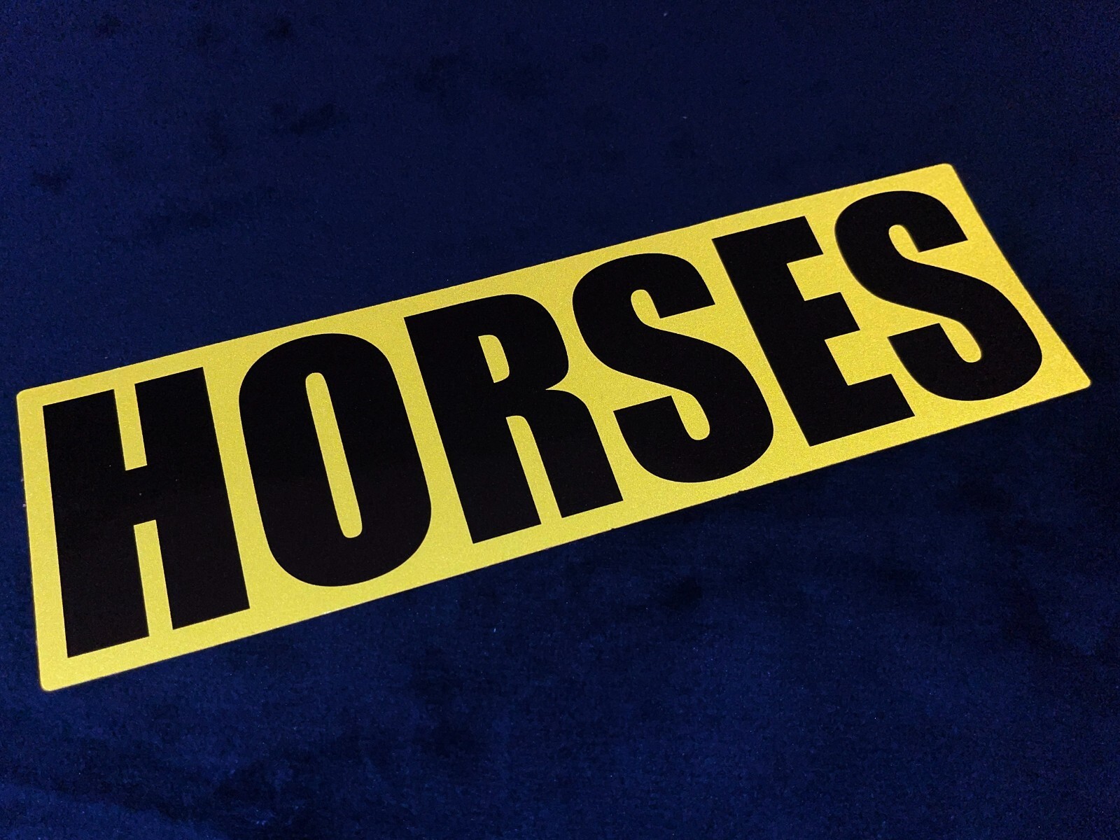 Reflective 30cm HORSES SOLO Hose Box Trailer Car Van Pickup Truck Stickers