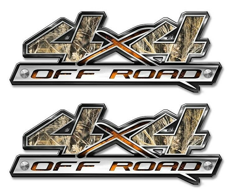 4×4 OFF ROAD Decals – Truck Side Stickers – Grassy Camo Truck Accessories a009bl