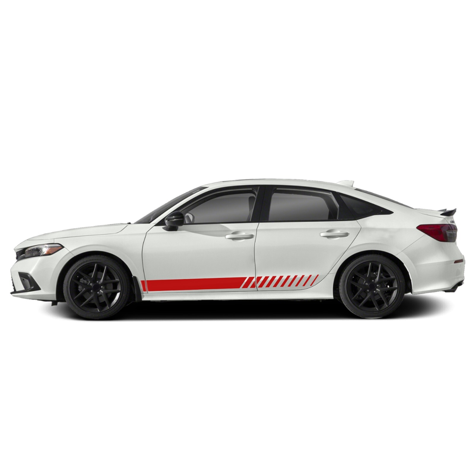 Lower door side stripes graphics stickers decal compatible with Honda Civic