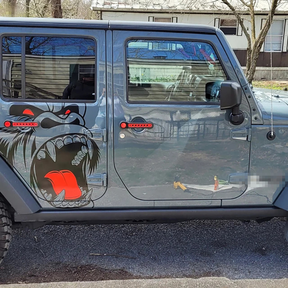 Car Side Body Door Sticker Decal Horror Ape Totem Graphic Vinyl DIY Decoration