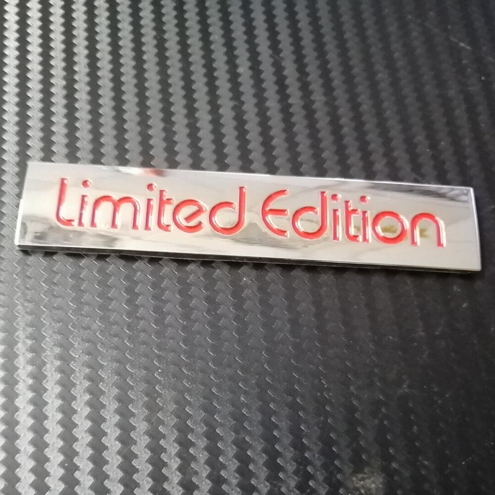Car Badge Limited Edition 10.5cm Metal Trunk Side Motorcycle Emblem Sticker