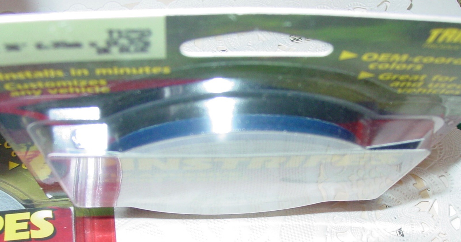 72′ Vinyl Pin Stripe Dark Blue 1/4″ Solid Line Car Tape Decal Stickers NOS USA