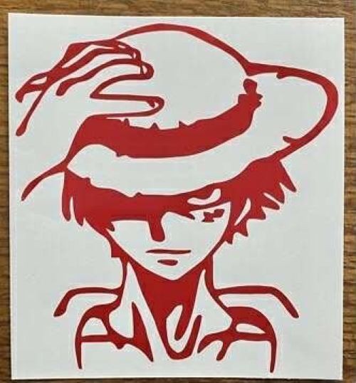 One Piece lady hat anime die cut Vinyl car decal sticker