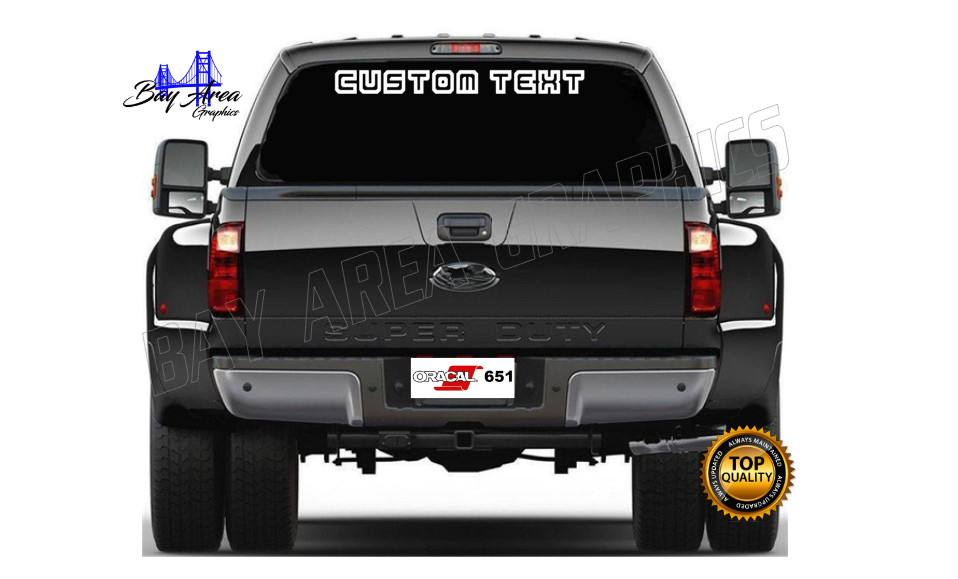 Custom Text Vinyl Decal Car Truck Window Custom size Sun/ Waterproof Outdoor #10