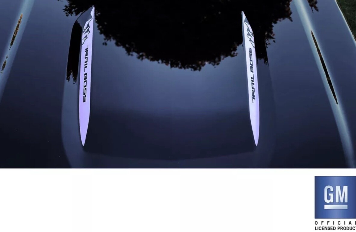 2019 20 21 22 23 24 25 Chevy Silverado 1500 Trail Boss Hood Decals Set of 2