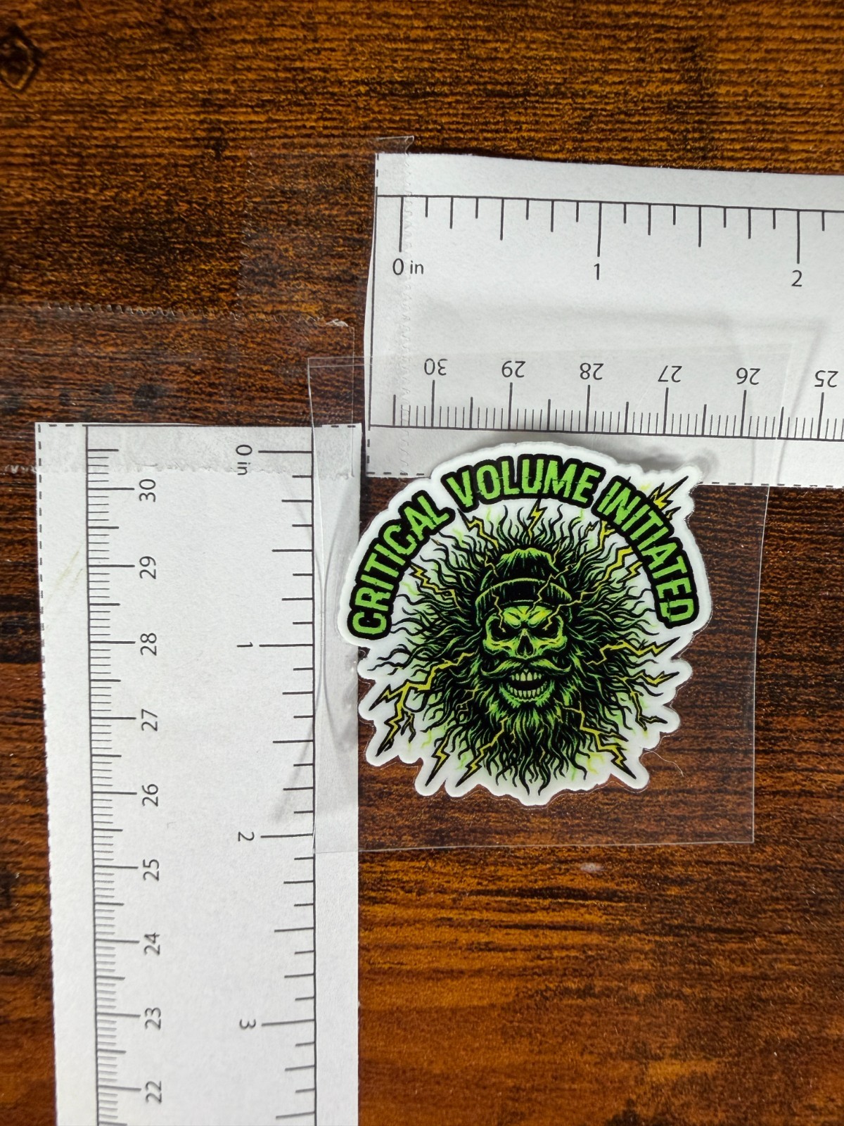 Critical Volume (small) decal sticker