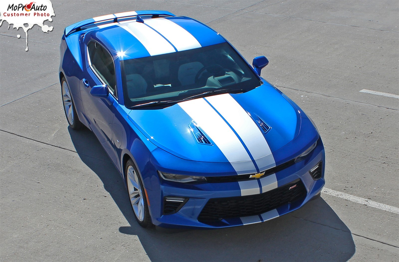 2016-2018 Chevy Camaro Dual TURBO RALLY Racing Stripes Vinyl Graphic Decal SS