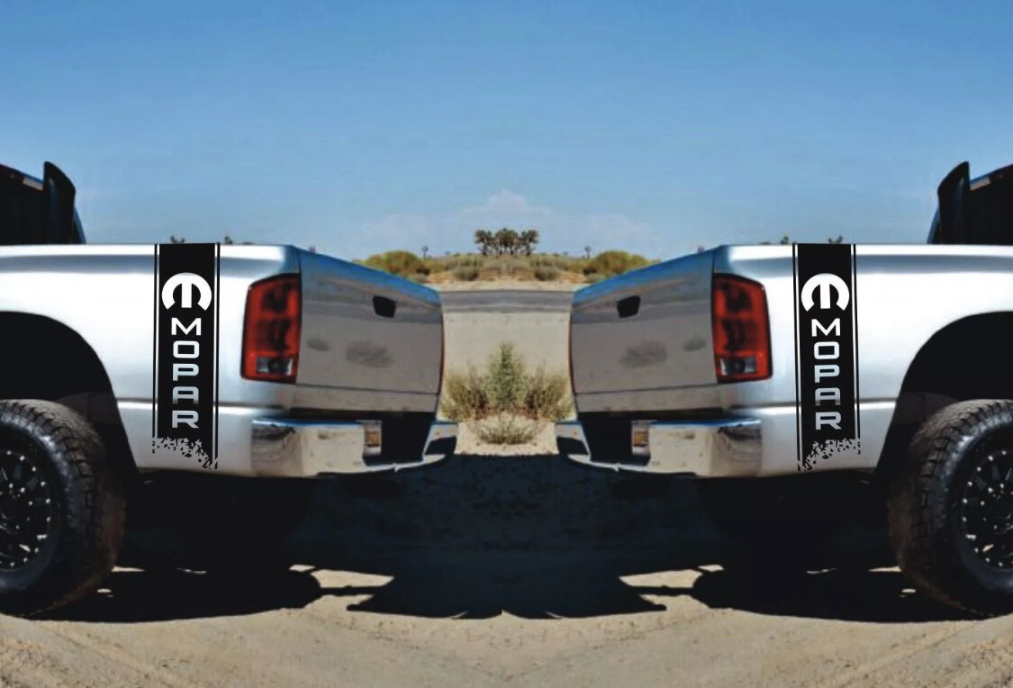 2pcs Decal side Stripes graphics vinyl sticker fit Compatible ForDODGE RAM 1500