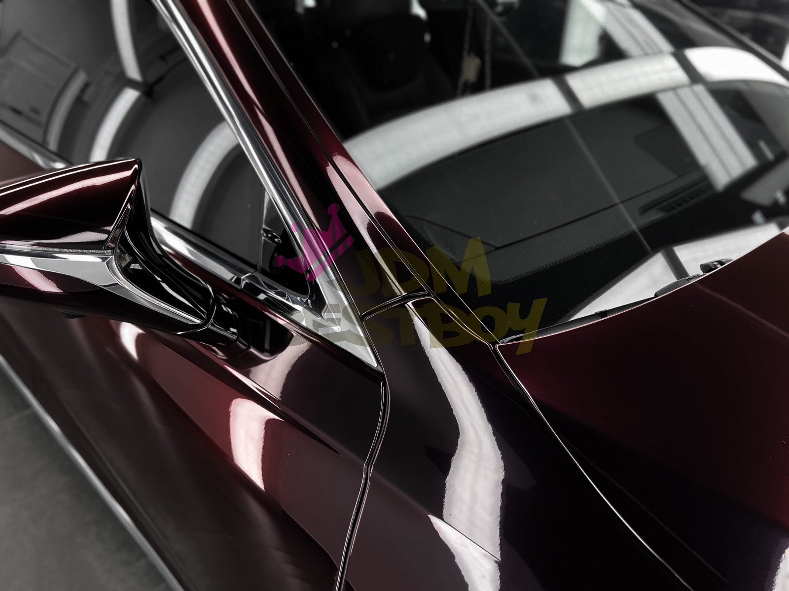 Galaxy Dust Gloss Midnight Red PPF TPU Paint Protection Film Dry Wet Vinyl Wrap