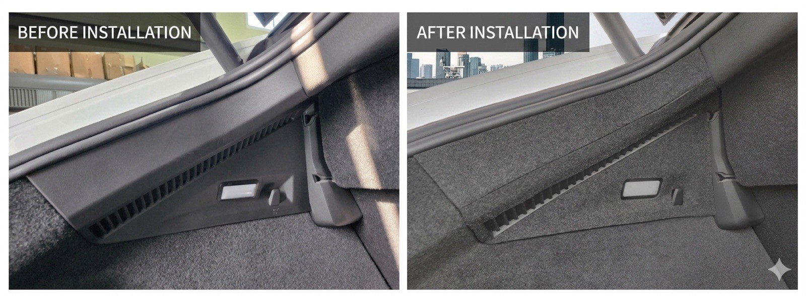 VOLVO Polestar 4 Trunk Side Upper Protect Felt Cover