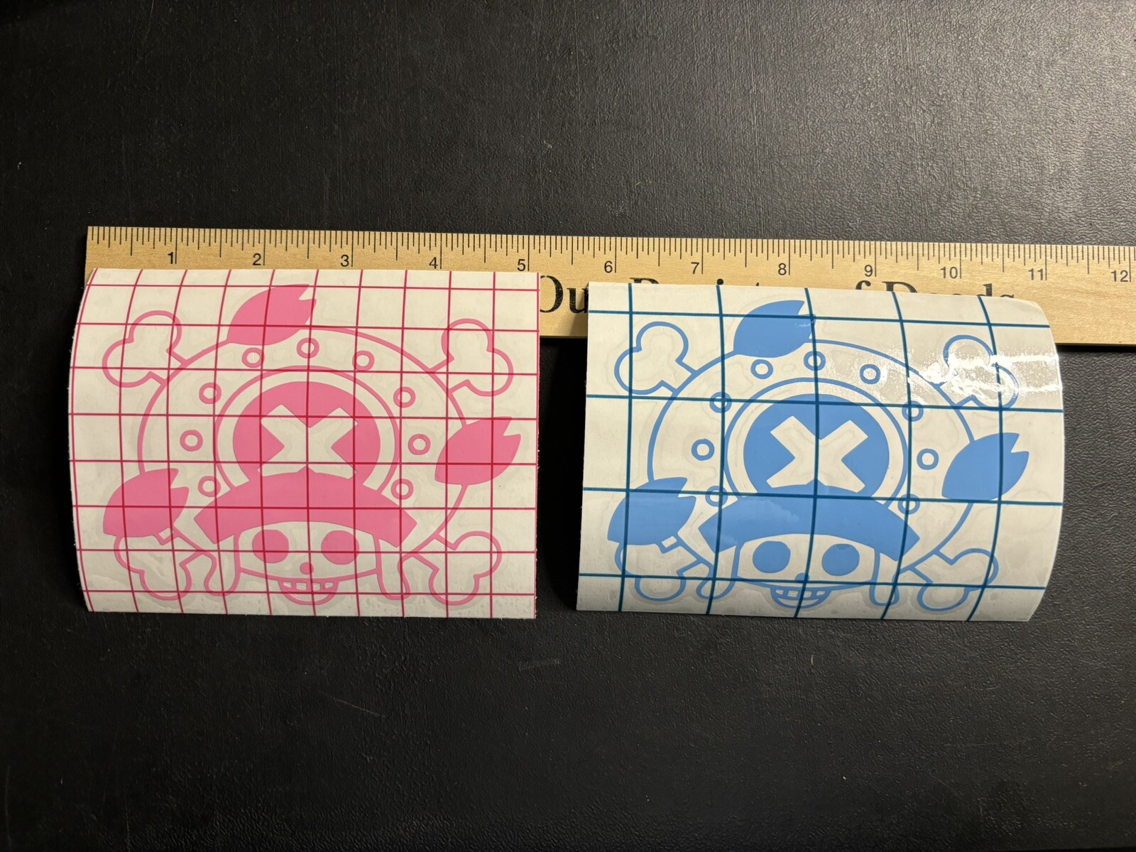 One piece Chopper Jolly Roger Vinyl Decals