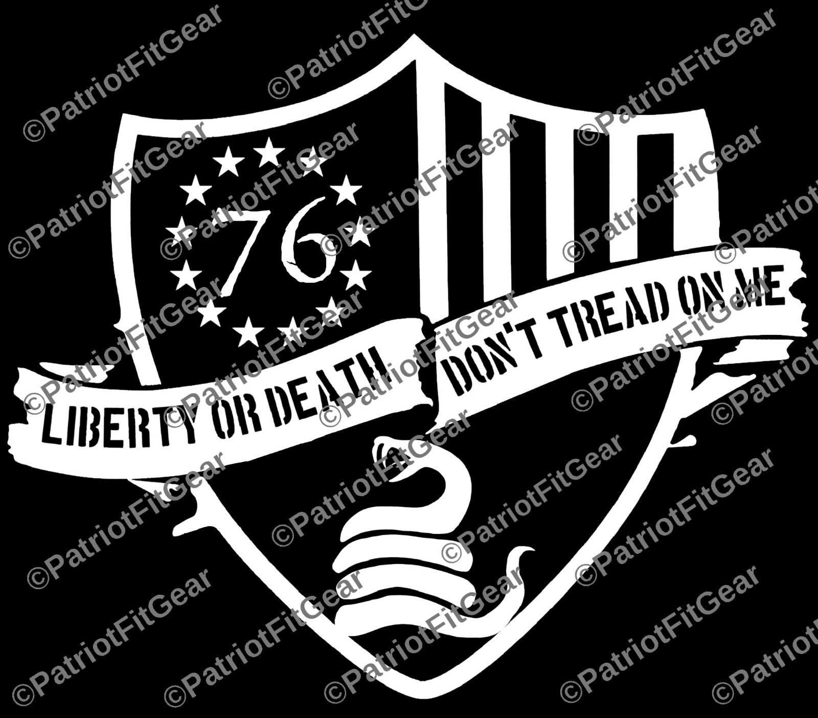 Liberty Or Death,Dont Tread On Me,Snake,We The People,2A,1776,Custom Vinyl Decal