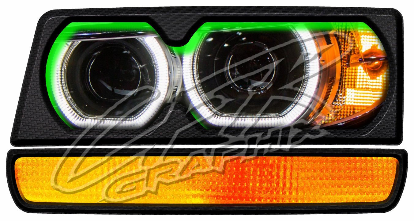 Monte Carlo Street Stock Headlight/Taillight Set Sticker Decal Graphics – GREEN