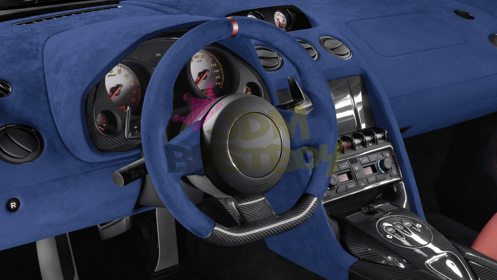 Velvet Stretchable Royal Blue Suede Textured Car Vinyl Wrap Sticker Decal Sheet