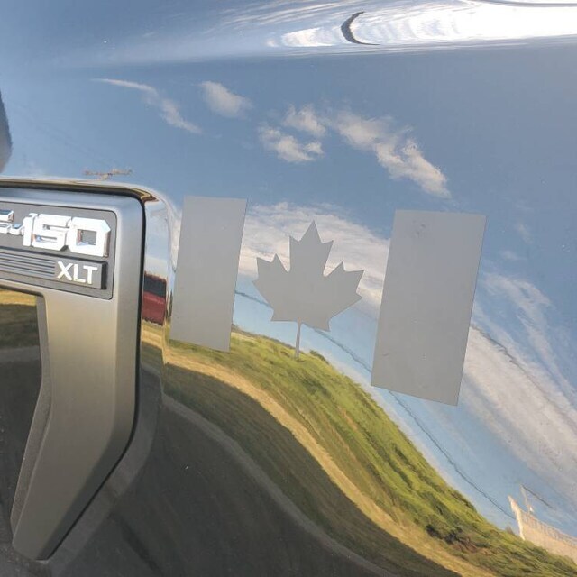 Canada Flag Decal | Maple Leaf Canadian Car Window Door Bumper Vinyl Sticker