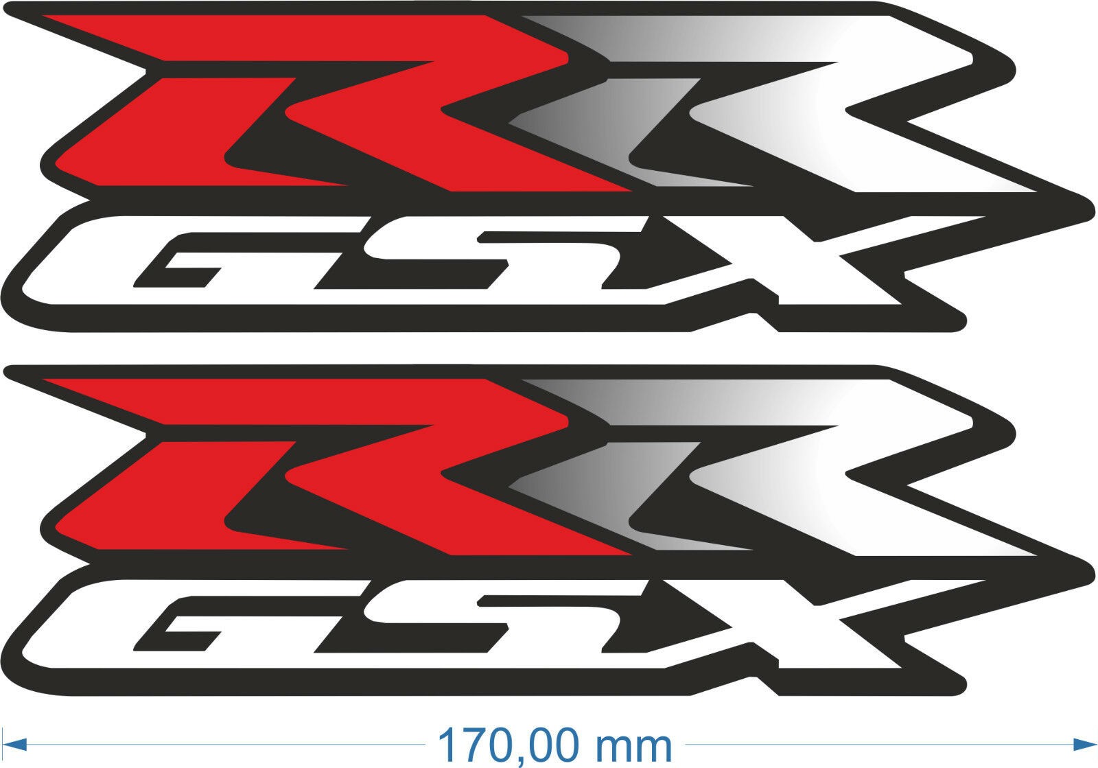 TP GSX-RR Decals / Stickers GSXRR GSXR RR MotoGP Suzuki ECSTAR (170mm x 51mm) X2