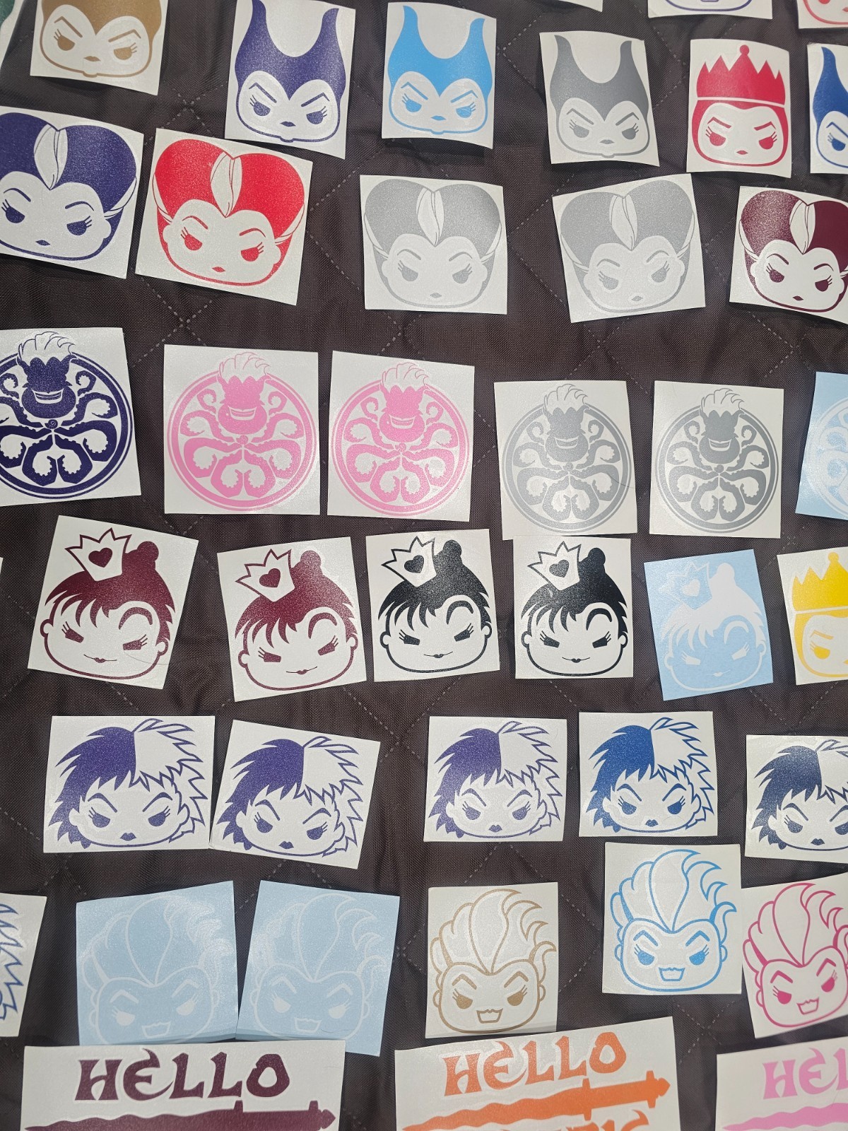 Disney a Lot of 227 disney villains window decal stickers car disney