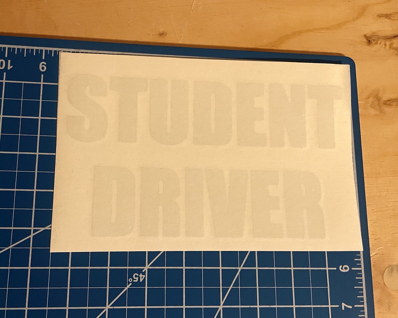 Student Driver REFLECTIVE Decal | 8 x 4.5 in. | Reflective Safety Vehicle Decal