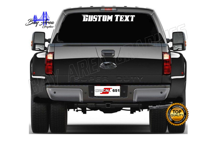 Custom Text Vinyl Decal Car Truck Window Custom size Sun/ Waterproof Outdoor #10