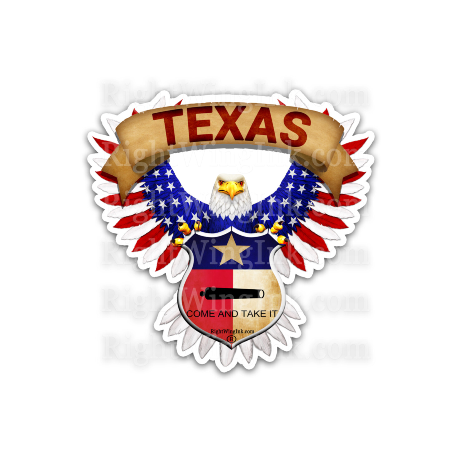 Come And Take It Texas FLAG BALD EAGLE USA 3M – RV DECAL