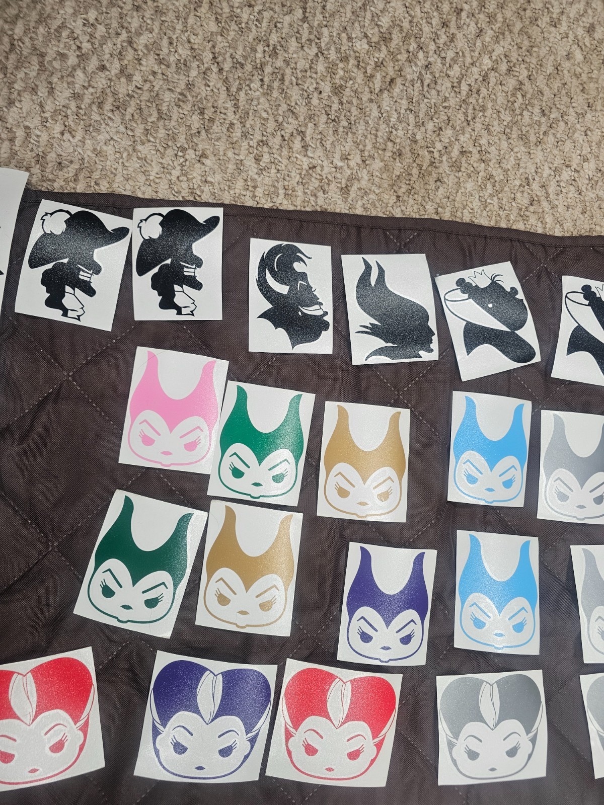 Disney a Lot of 227 disney villains window decal stickers car disney