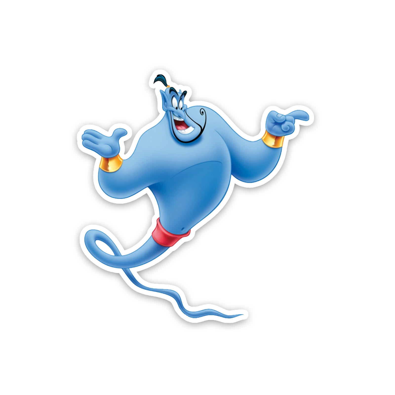 The Genie Sticker 4 Inch Vinyl Decal Movie Art Aladdin Disney Art Cartoon