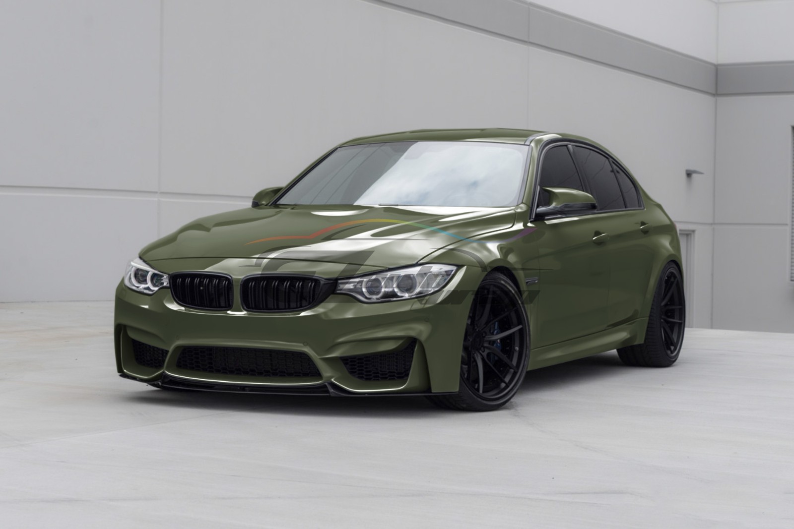 ESSMO PET Super Gloss Combat Green Car Vehicle Vinyl Wrap Decal Gloss Like Paint